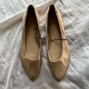 F21 tan suede flats